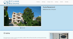 Desktop Screenshot of apartmani-racanovic.com