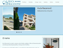 Tablet Screenshot of apartmani-racanovic.com